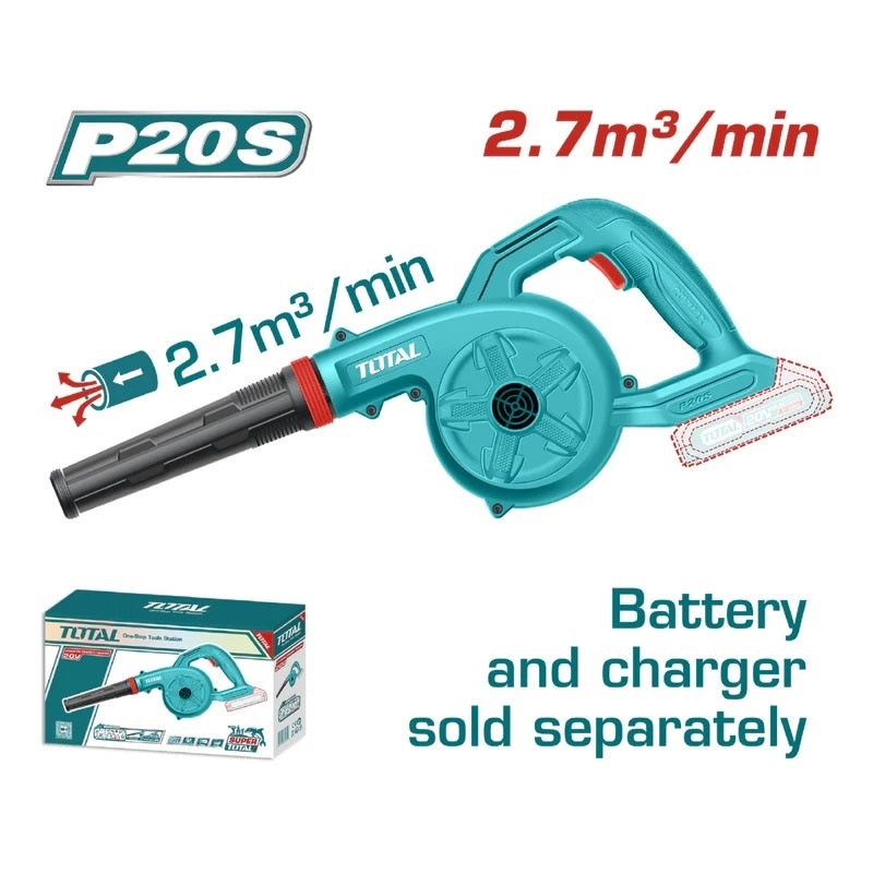 [SKUIMG]TABLI20028|TABLI20028.jpg|SOPLADOR BLOWER 20V INALÁMBRICO 2.7 M³/MIN