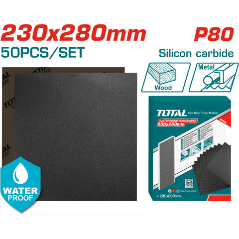 [SKUIMG]TAC008016|TAC008016_1.jpg|LIJAS DE AGUA HOJA 230X280MM CARBURO DE SILICIO IMPERMEABLE SET 50 PIEZAS. IDEAL PARA LIJADORA.
