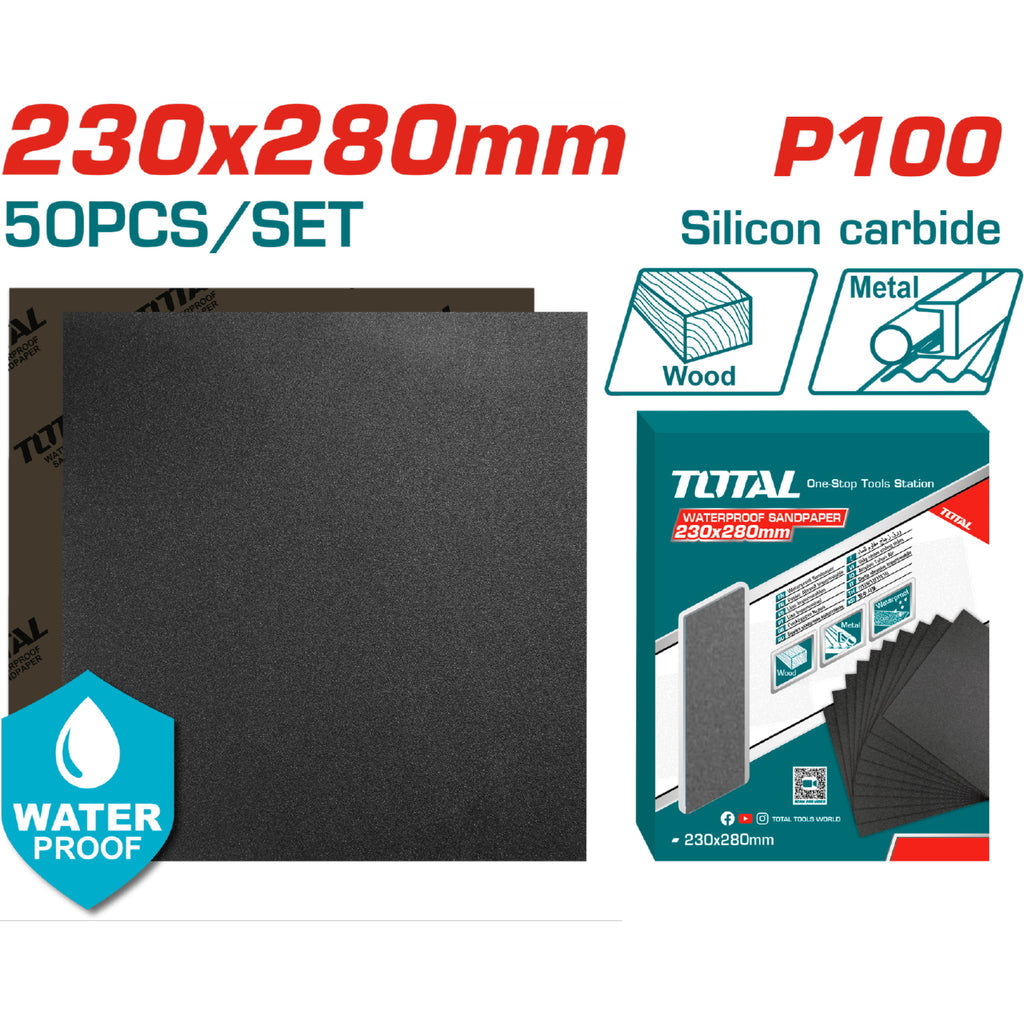 [SKUIMG]TAC010016|TAC010016_1.jpg|LIJAS DE AGUA HOJA 230X280MM CARBURO DE SILICIO IMPERMEABLE SET 50 PIEZAS. IDEAL PARA LIJADORA.