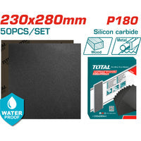 [SKUIMG]TAC018016|TAC018016_1.jpg|PAPEL DE LIJA GRANO P180. A PRUEBA DE AGUA. 230MMX280MM.