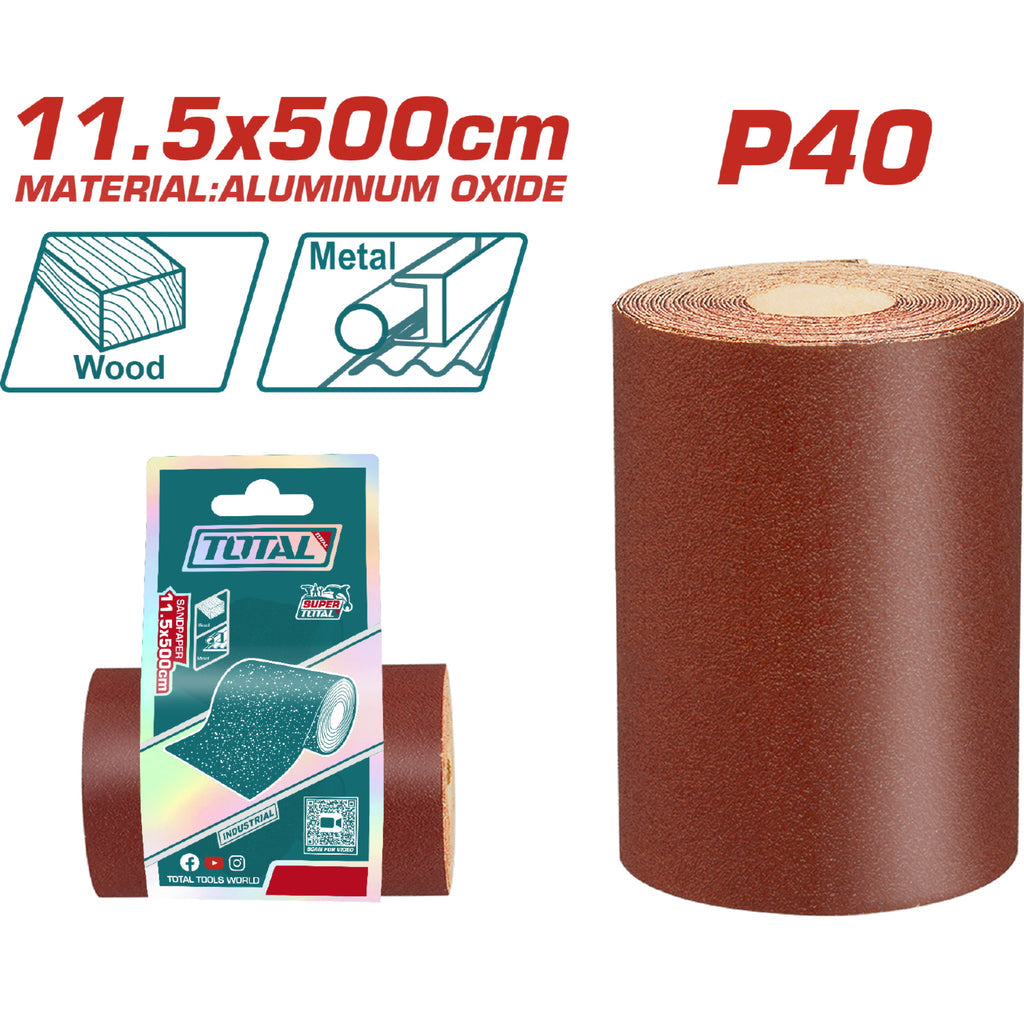 [SKUIMG]TAC04065|TAC04065.jpg|PAPELES DE LIJA 11.5 X 500CM. LIJADO METAL, MADERA,PARED, PINTURA, PLASTICO.