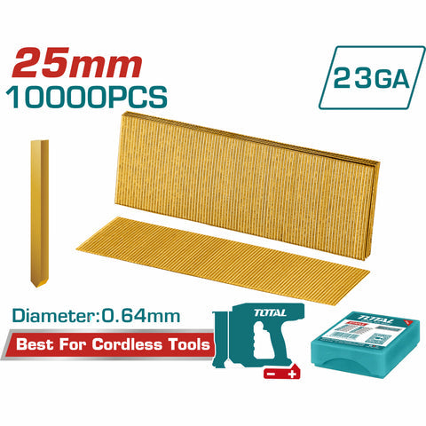 [SKUIMG]TAC06825|TAC06825_1.jpg|PINES SIN CABEZA 25MM - 10000 PZAS. 23GA IDEAL PARA CLAVADORA TCBNLI3606