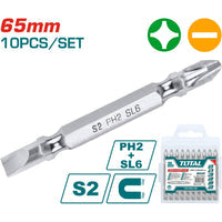 [SKUIMG]TAC16HL133|JUEGO 10 PCS PUNTAS PHILLIPS
