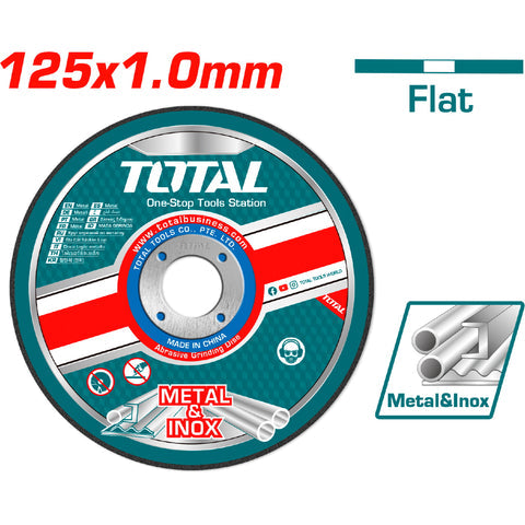 [SKUIMG]TAC2101251|TAC2101251_1.jpg|DISCO CORTE DE METAL Y ACERO INOXIDABLE 5" 125X1.0MM PLANO