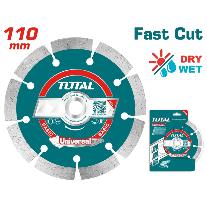 [SKUIMG]TAC2111103|TAC2111103_1773878867017_1.jpg|DISCO DE DIAMANTE 110MM(4 3/8") X 20MM CORTE R�PIDO. SECO Y H�MEDO