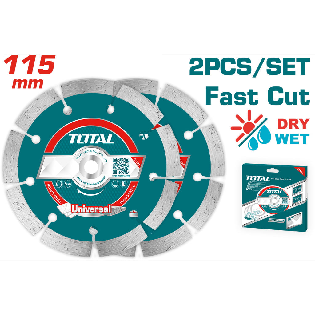 [SKUIMG]TAC21111532|TAC21111532_1773878956646_1.jpg|DISCO DE DIAMANTE 115MM (4-1/2") X 22MM, ANCHO DE NAVAJA 7MM. SEGMENTADO PARA CORTE EN SECO