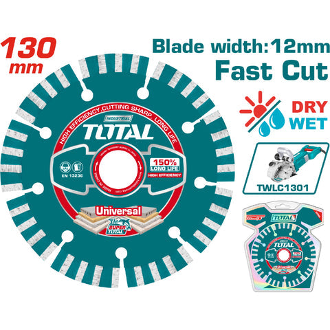 [SKUIMG]TAC2111301|DISCO DE DIAMANTE 130MM CORTE RAPIDO. SECO Y HUMEDO. COMPATIBLE CON: TWLC1301