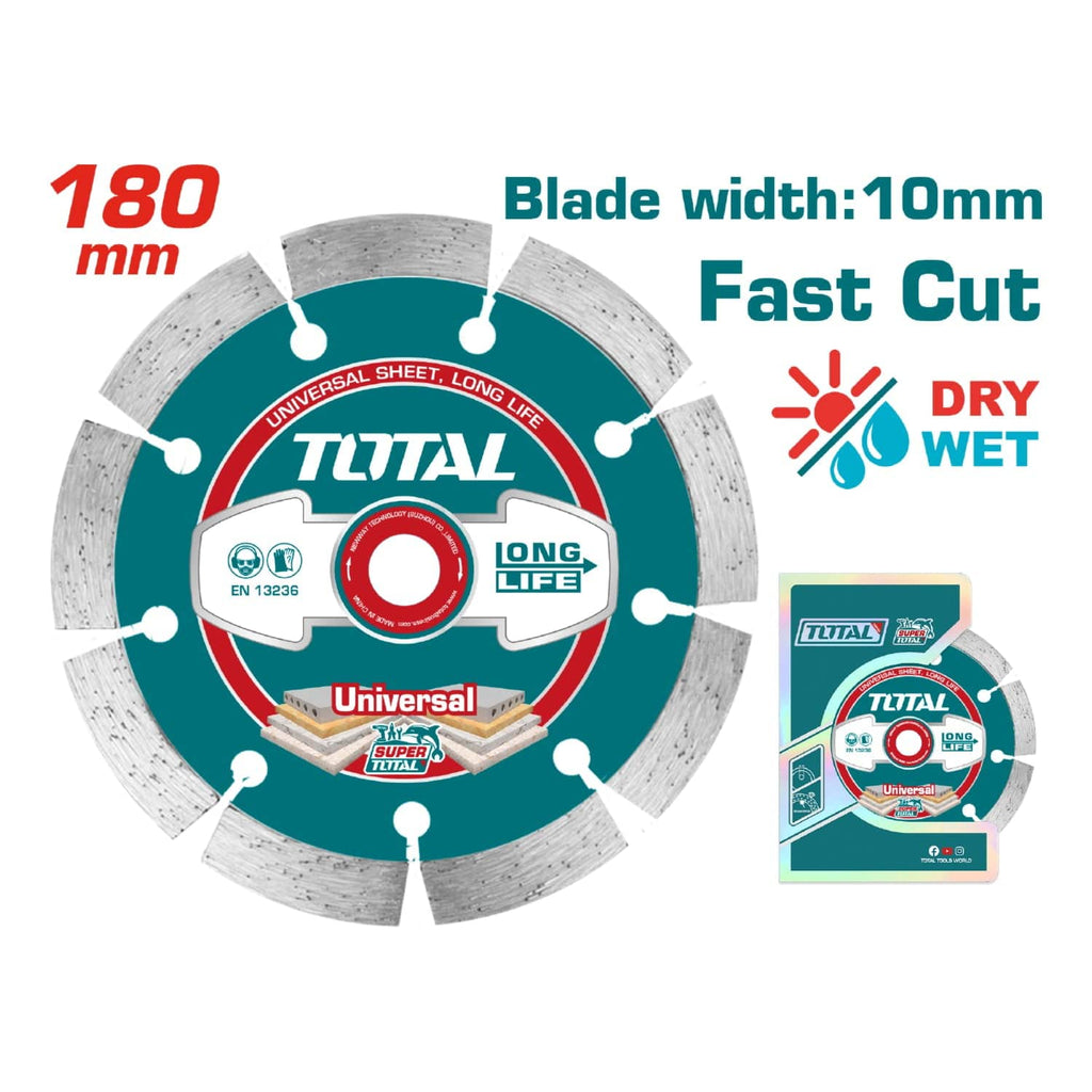 [SKUIMG]TAC2111803|TAC2111803_1.jpg|DISCO DE DIAMANTE 180(7")X22MM SEGMENTADO PARA CORTE EN SECO