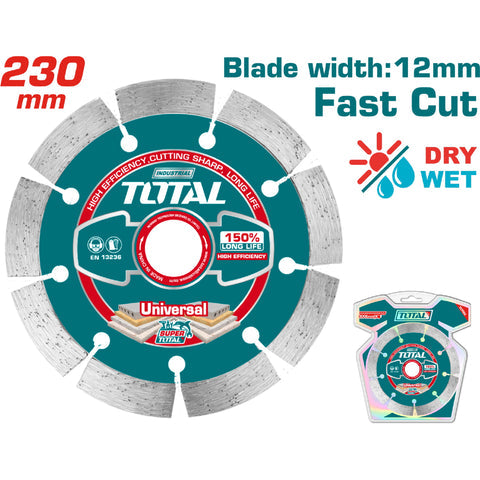 [SKUIMG]TAC21123012|TAC21123012.jpg|DISCO DE DIAMANTE PARA MÁRMOL Y GRANITO 9"