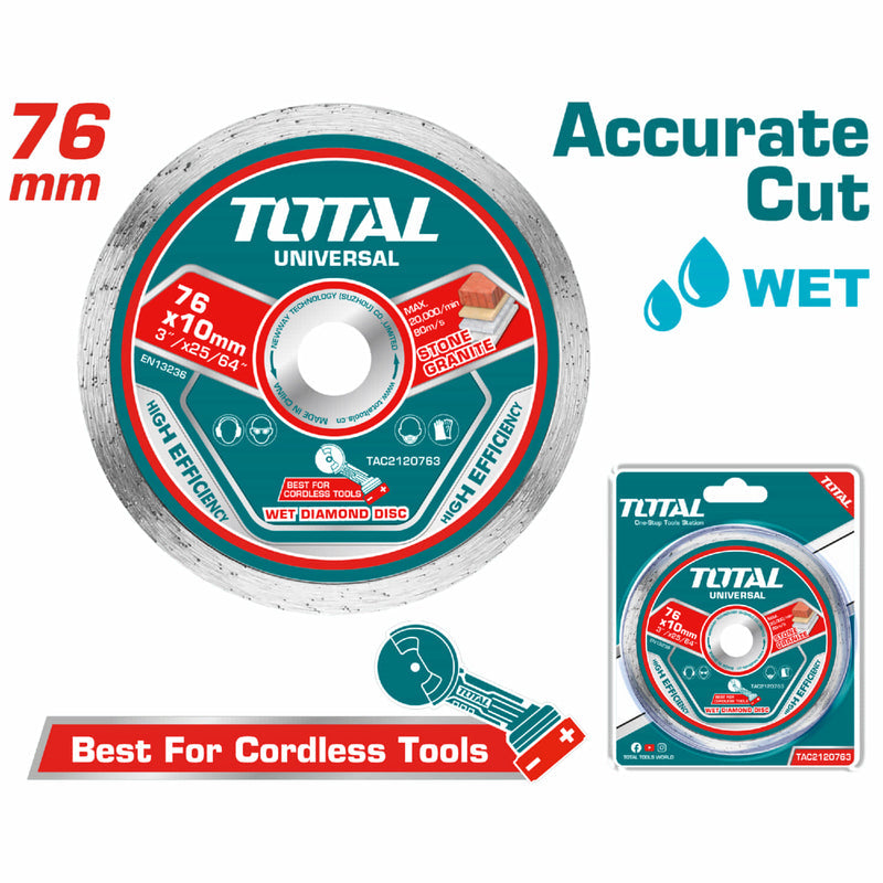 [SKUIMG]TAC2120763|TAC2120763.jpg|DISCO DE DIAMANTE 3" LISO PARA USAR CON AGUA