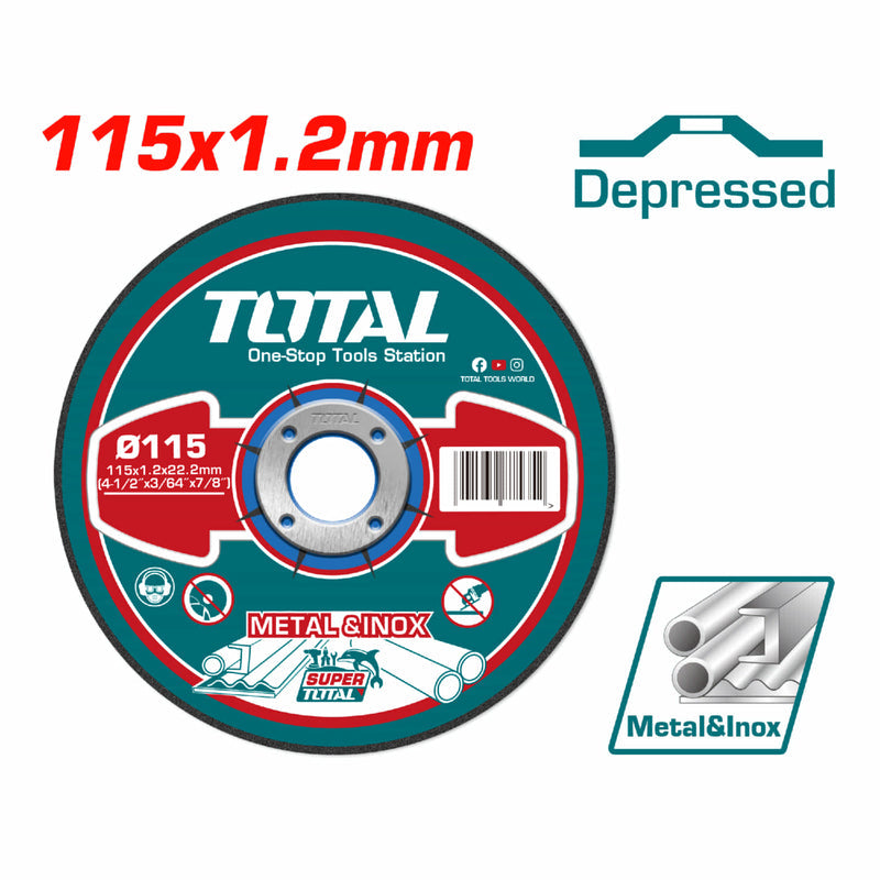 [SKUIMG]TAC2121152|TAC2121152_1773879222268_1.jpg|DISCO CORTE METAL Y ACERO INOXIDABLE 115 MM(4-1/2") X 1.2 MM(3/64" X 7/8") CONCAVO. (1 PZA)