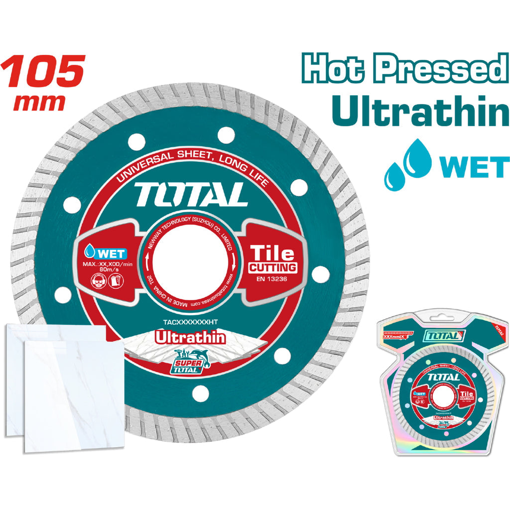 [SKUIMG]TAC2131051HT|TAC2131051HT_1773879326311_1.jpg|DISCO DE CORTE DE DIAMANTE ULTRAFINO. 105 (4 ") X 20 MM. ANCHO DEL BLADE: 10 MM.