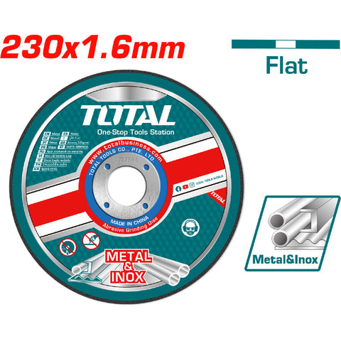 [SKUIMG]TAC2162301|DISCO CORTE DE METAL Y ACERO INOXIDABLE 9" 230X1.6MM PLANO.
