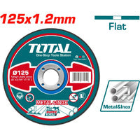 [SKUIMG]TAC2211253|TAC2211253_1.jpg|DISCO DE CORTE PARA METAL ABRASIVO. MEDIDA: 125 MM (5") X 1.2 MM (3/64") X 22.2 MM (7/8").