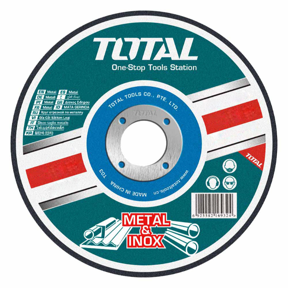 [SKUIMG]TAC2212301|TAC2212301.jpg|Disco de corte para metal concavo 230 mm ( 9" )X 3.0mm ( 1/8" )X 22.2mm ( 7/8" )