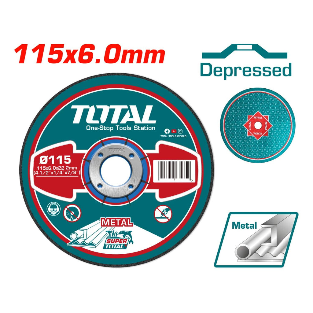 [SKUIMG]TAC2231151|TAC2231151_1.jpg|DISCO DE DESBASTE PARA METAL CONCAVO. 115MM ( 4 1/2" )X 6.0MM ( 1/4" )X 22.2MM ( 7/8" ) MPA STANDARD