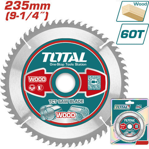 [SKUIMG]TAC231623|DISCO DE CORTE SIERRA TCT 9 1/4" 60T ANILLO REDUCTOR 16-25.4MM CORTE DE MADERA. SIERRA CIRCULAR.
