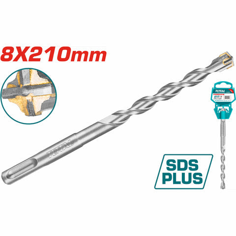 [SKUIMG]TAC310803C|BROCAS SDS PLUS. PUNTA TCT EN CRUZ PARA TALADRO ROTOMARTILLO. ACERO CROMADO. MILIMETRICAS