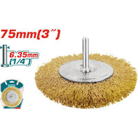 [SKUIMG]TAC34031|CEPILLO DE ALAMBRE CIRCULAR CON VASTAGO DE 75MM. PARA TALADRO. DIAMETRO ALAMBRE 0.35MM.