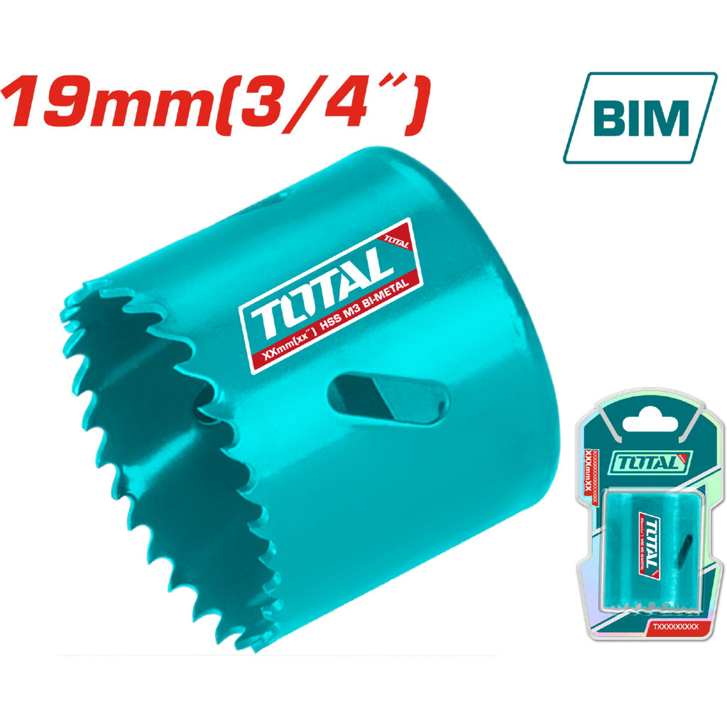 [SKUIMG]TAC410191|BROCA CILÍNDRICA SACABOCADO HSS M3 BI-METAL, DIENTES VARIADOS 4-6TPI