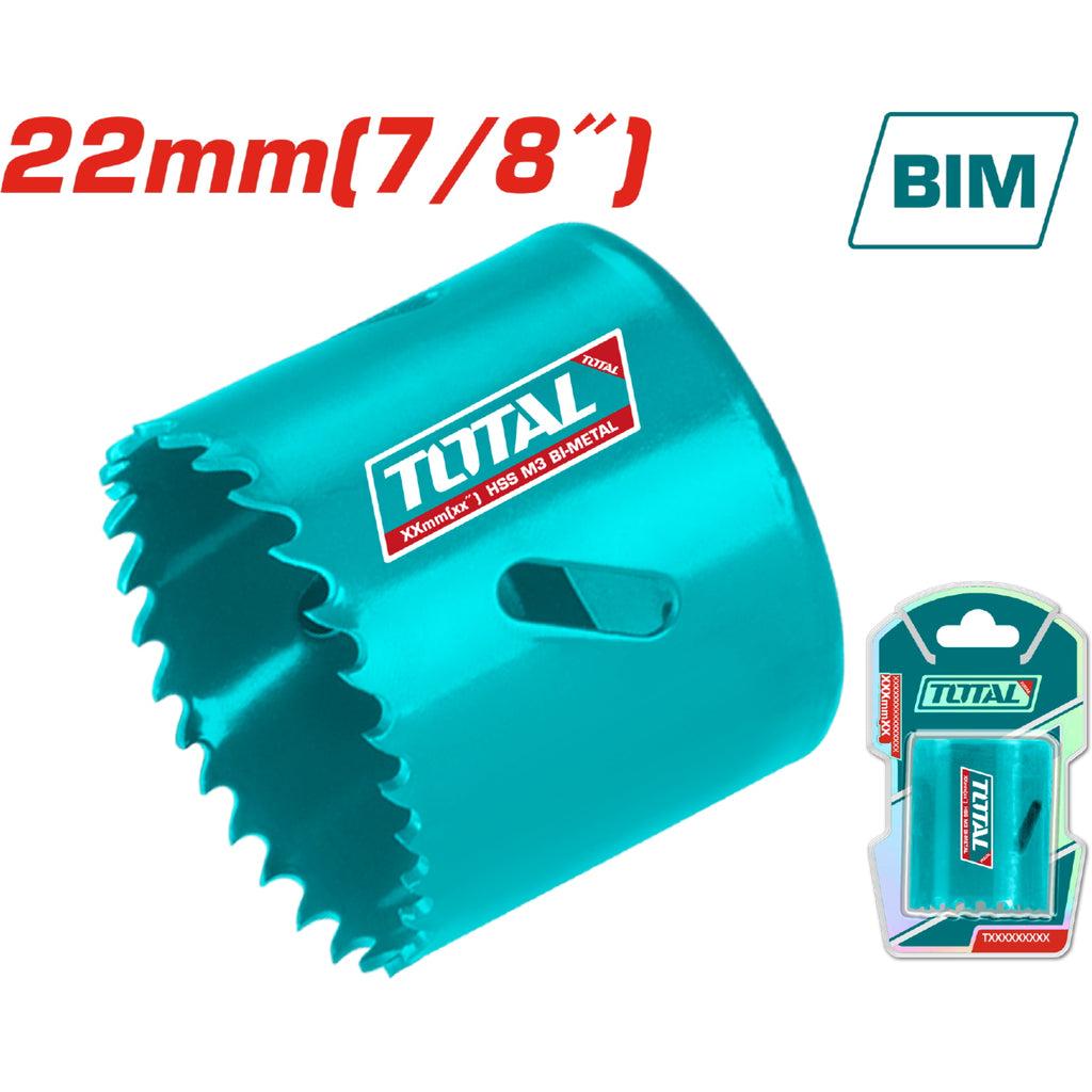 [SKUIMG]TAC410221|BROCA CILÍNDRICA SACABOCADO HSS M3 BI-METAL, DIENTES VARIADOS 4-6TPI