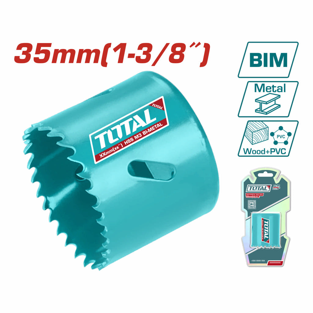 [SKUIMG]TAC410351|BROCA CILÍNDRICA HSS M3 BI-METAL, DIENTES 4-6TPI, DIÁMETRO