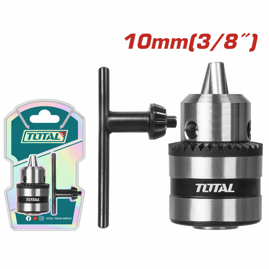MANDRIL TALADRO DE 1/2" 13MM . CAPACIDAD 1.5-10MM. CONEX 3/8"-24UNF