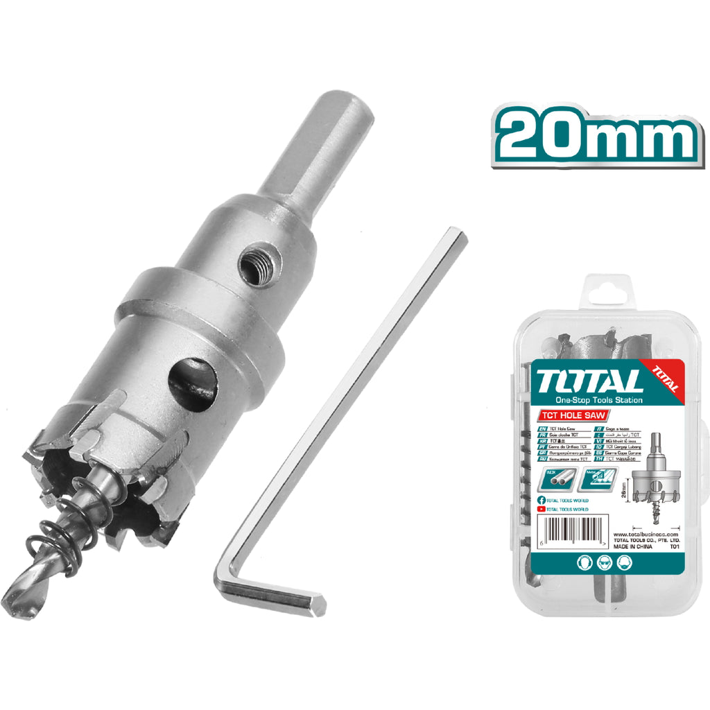 [SKUIMG]TAC48201|TAC48201.jpg|BROCA SACABOCADO TCT PARA ACERO INOXIDABLE 20MM