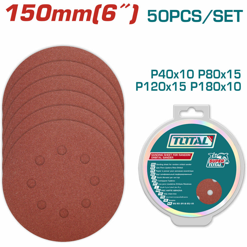 [SKUIMG]TAC7315011|LIJA CIRCULAR PARA LIJADORA DE DRYWALL 6 P40 P80 P120 P180 SET
