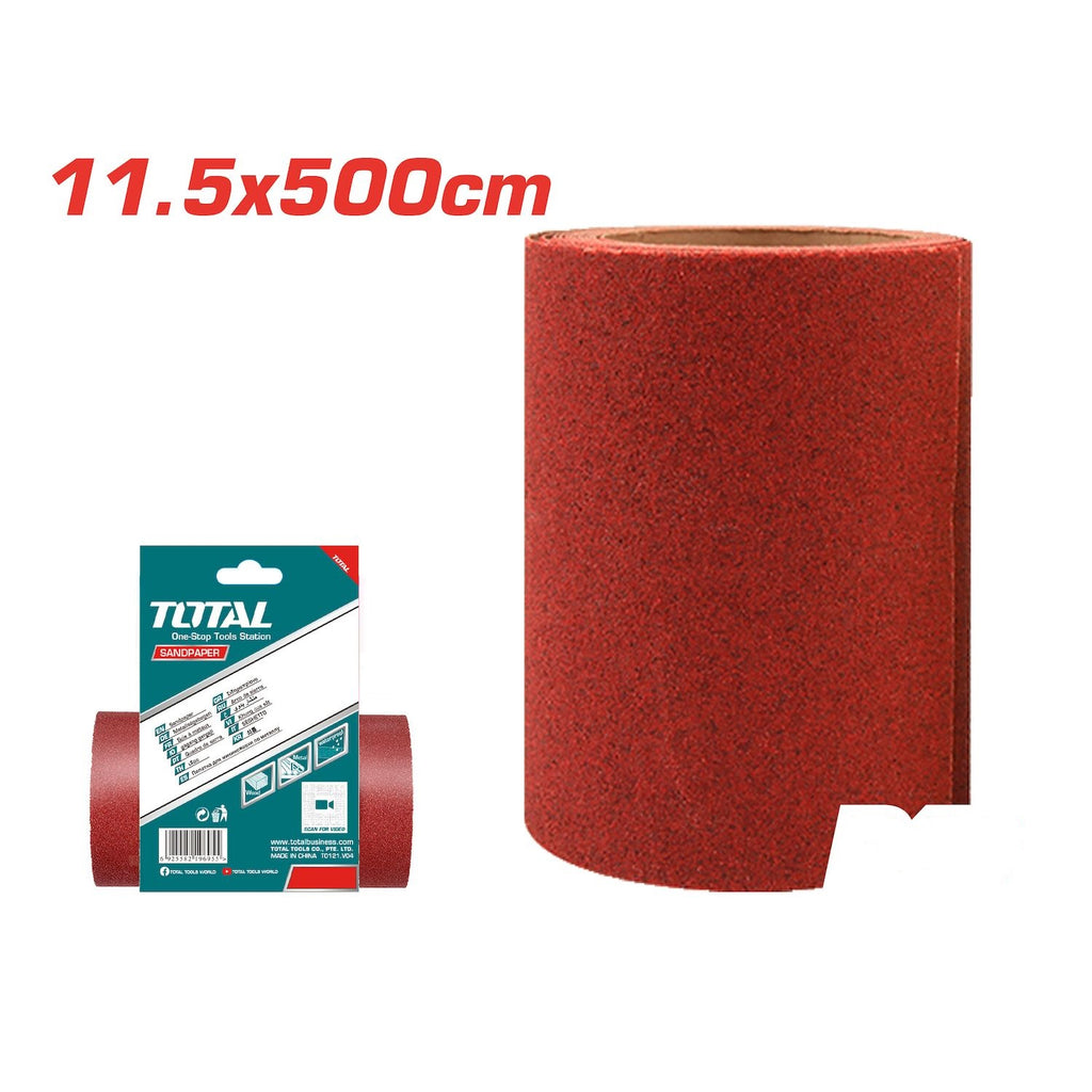[SKUIMG]TAC762404|TAC762404.jpg|PAPELES DE LIJA. 11.5 X 500CM. PARA LIJADO EN METAL, MADERA,PARED, PINTURA, PLÁSTICO.