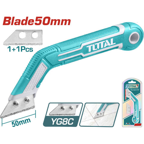 [SKUIMG]TACHS20021|TACHS20021_1.jpg|RASPADOR DE LECHADA 8" HOJA DE YG8C2 QUITACEMENTOS. SIERRA DE MANO. INCLUYE 1 HOJA EXTRA. BALDOSA