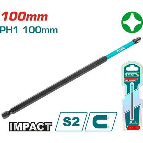 [SKUIMG]TACIM71PH1100|TACIM71PH1100_1.jpg|PUNTA DE DESTORNILLADOR DE IMPACTO PH1 100MM