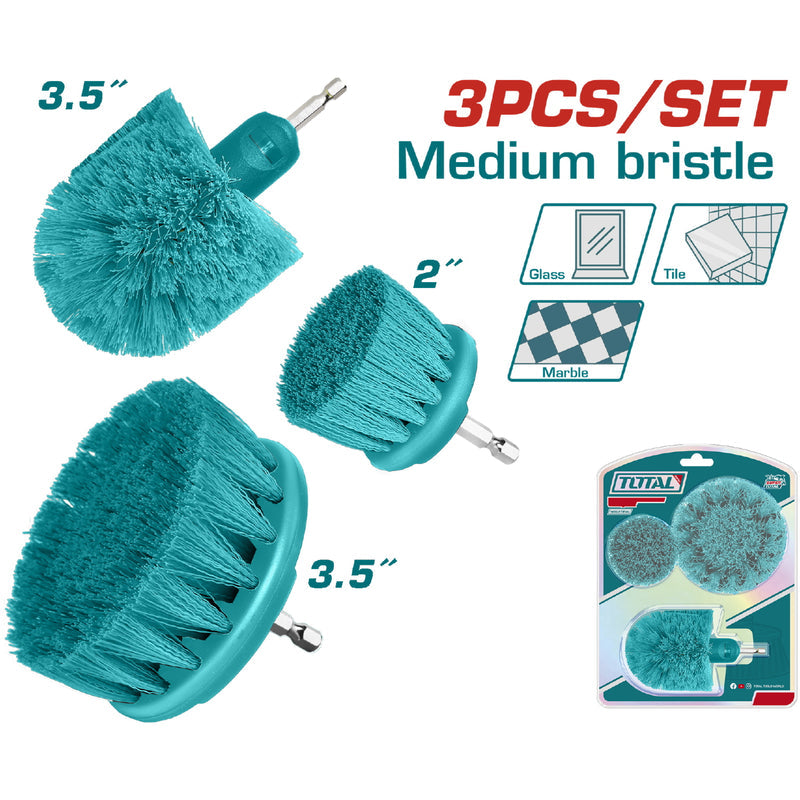 [SKUIMG]TACM3001|6941639892861CEPILLOS DE DRILL CERDAS MEDIANAS 360O, 3.5 Y 2". SUELOS, PORCELANA. VASTAGO: 1/4" HEXA