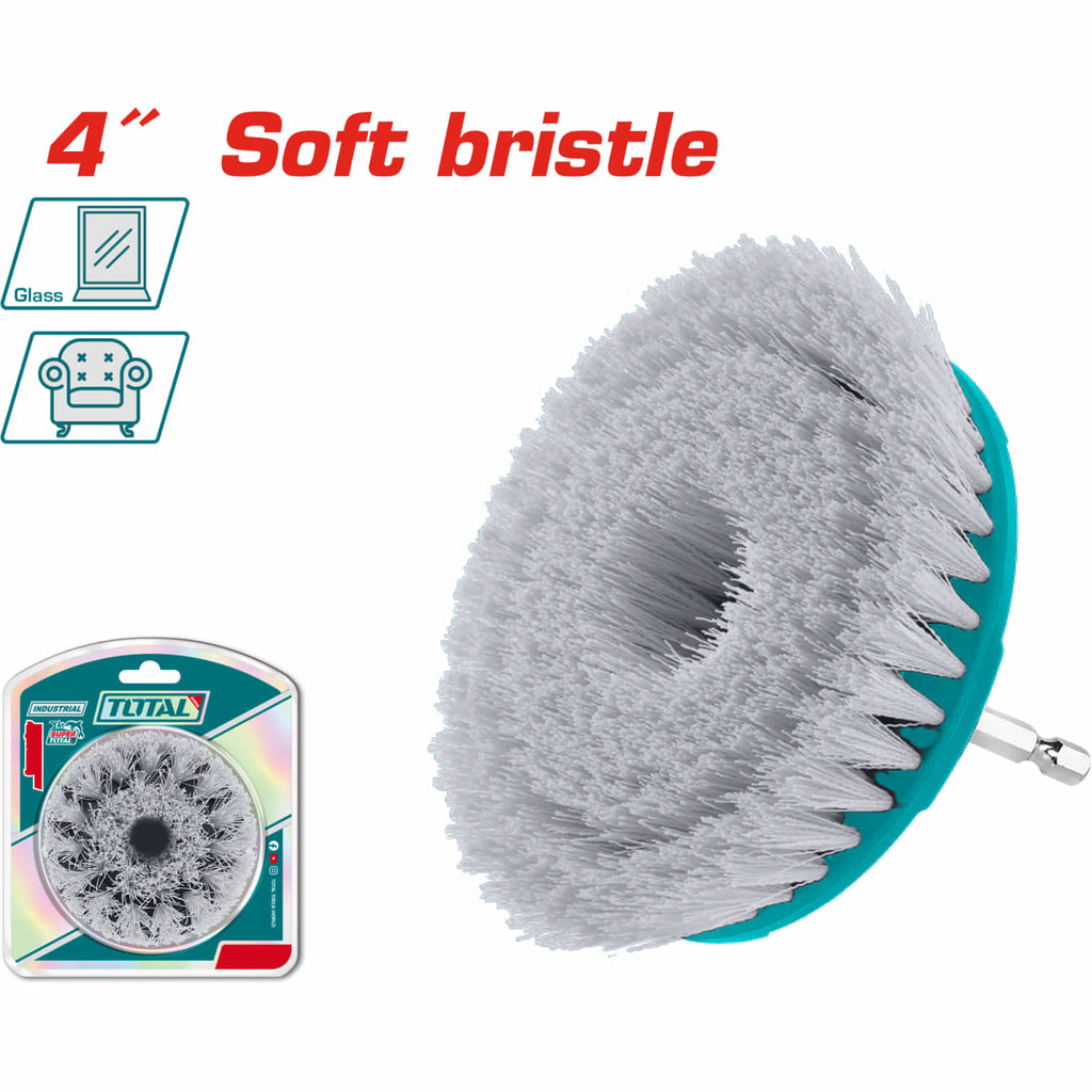 [SKUIMG]TACS1401|TACS1401_1.jpg|CEPILLO DE CERDAS SUAVES 4" IDEAL PARA: VIDRIO, PLASTICO, LAMINADO, PISOS. VASTAGO 1/4" HEXAGONAL. P