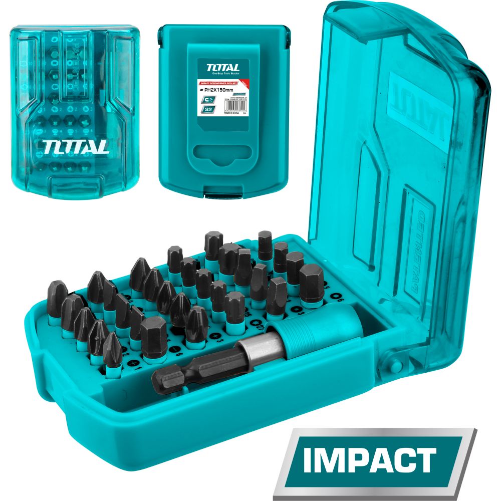 [SKUIMG]TACSD18306|TACSD18306_1.jpg|JUEGO PUNTAS DESTORNILLADORES TIPO BROCA. 25MM. 30 PZAS. PH1-2-2-2-3 SL3-4-5-6-7 PZ1-2-2-2-3
