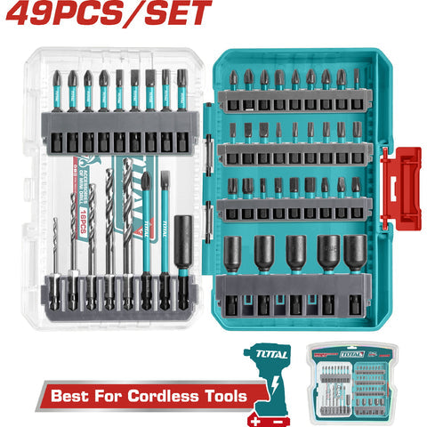 [SKUIMG]TACSDL24906|TACSDL24906.jpg|PUNTAS DE DESTORNILLADOR DE IMPACTO DE 49 PIEZAS PARA TALADRO. IDEAL PARA HERRAMIENTAS INALAMBRICAS