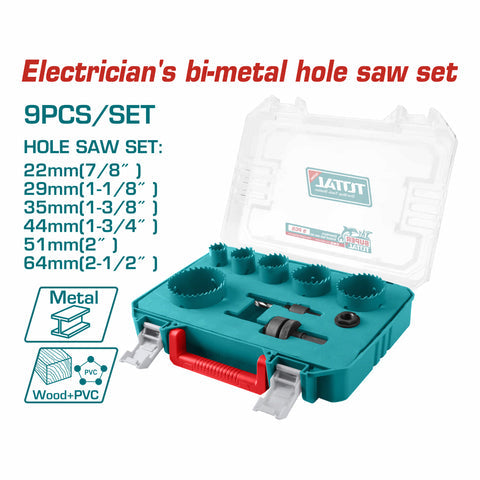 [SKUIMG]TACSH0092|TACSH0092.jpg|SIERRAS BROCAS CILINDRICAS PERFORADORAS BIMETALICAS HSS M3 ADAPTADORES HEXAGONALES Y ROSCA. TAMANO D