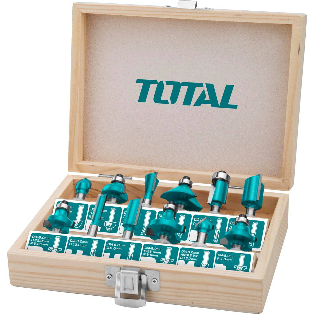 [SKUIMG]TACSR0102121|TACSR0102121_1.jpg|MALETIN MIXTO DE 12 PCS DE PUNTAS PARA ROUTER DE 1/2". ALTA CALIDAD.