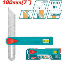 [SKUIMG]TAHS181511|FALSA ESCUADRA MÉTRICA Y PULGADA HASTA 75° CUADRADO LONGITUD: 150 MM (7 PULGADAS)