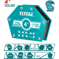 [SKUIMG]TAMWH50046|TAMWH50046_1.jpg|ESCUADRA DE SOLDADURA MAGN�TICA 4" MULTIANGULO