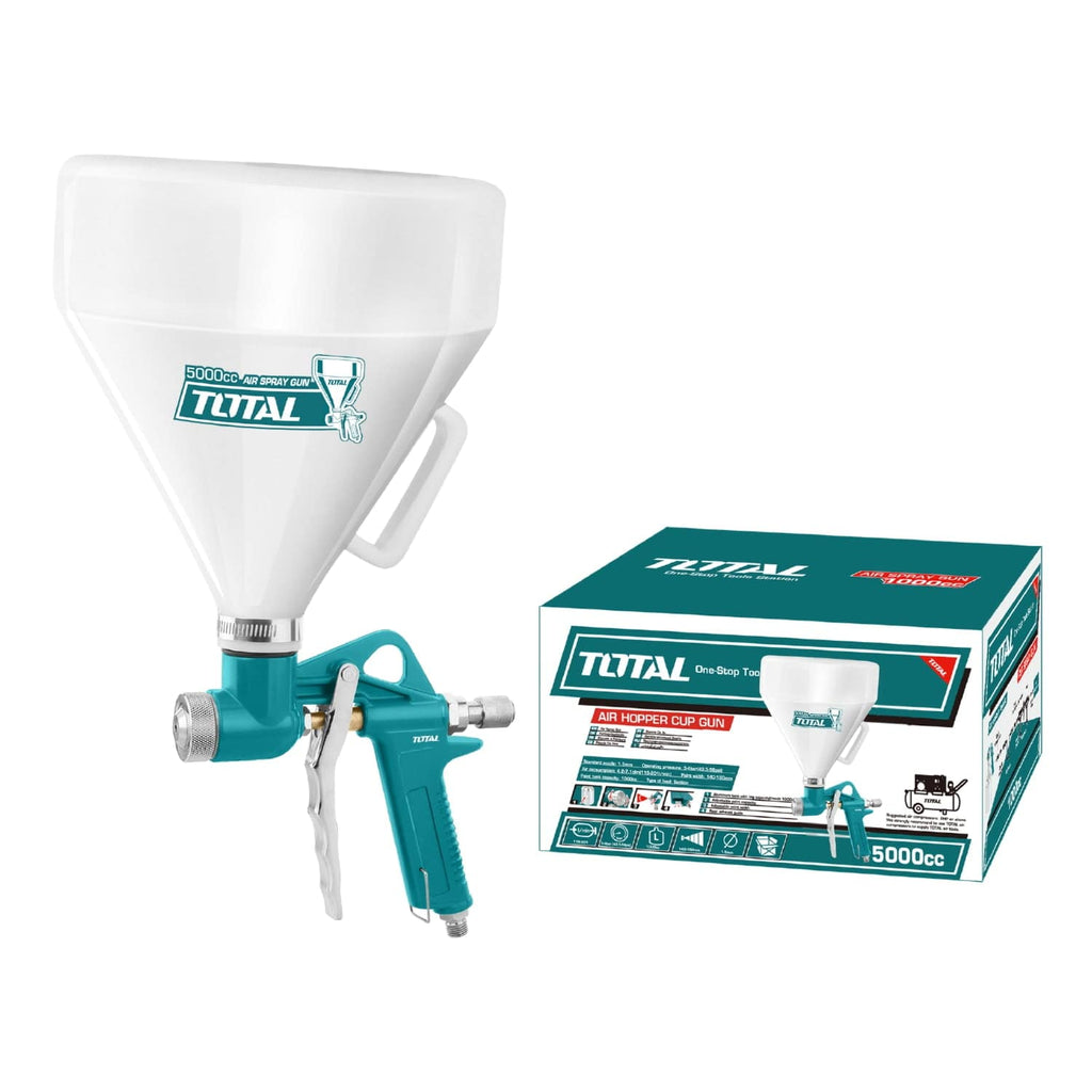 [SKUIMG]TAT1205|TAT1205.jpg|PISTOLA DE AIRE PARA PINTAR DE ALTA CAPACIDAD 5LTS AIR HOPPER