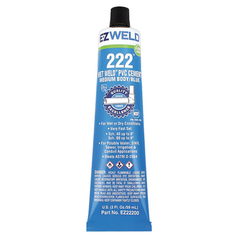 [SKUIMG]TB-568324|TB-568324_1.jpg|PEGAMENTO PARA PVC PASTA EZ WELD 222 (2 OZ) DE TUBO CEMENTO PEGA