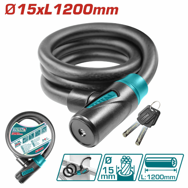 [SKUIMG]TBK11512|TBK11512.jpg|CADENA DE SEGURIDAD PARA BICICLETA DE 15 X 1200MM . RECUBIERTO EN PVC. INCLUYE 2 LLAVES.