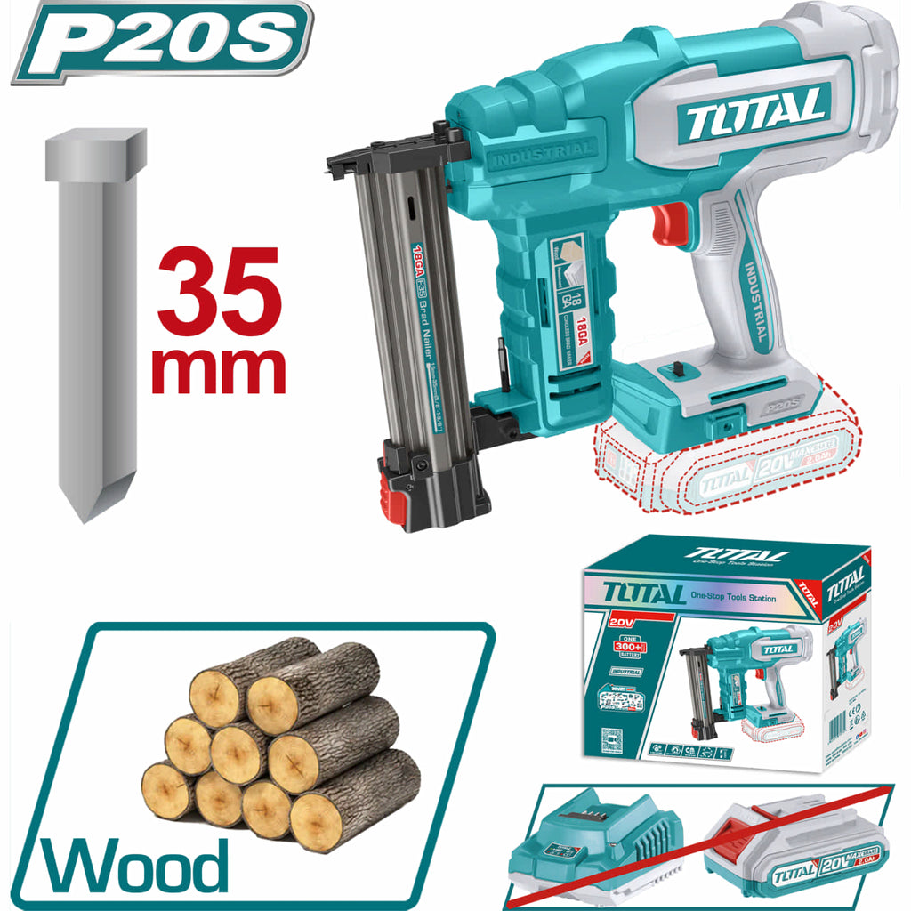 [SKUIMG]TCBNLI2005|TCBNLI2005.jpg|CLAVADORA DE MADERA INALÁMBRICA 20V TIPO F15~F35 CAPACIDAD DE 105PZS. NO INCLUYE BATERÍA NI CARGADOR