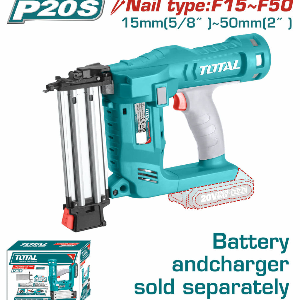 [SKUIMG]TCBNLI2028|TCBNLI2028.jpg|CLAVADORA MADERA INALÁMBRICA 20V DE IONES DE LITIO. CLAVOS TIPO F15~F35 CAPACIDAD CLAVOS:105PZS.