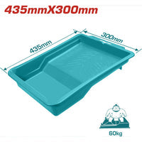 [SKUIMG]TCHPTT082551|TCHPTT082551_1.jpg|BADEJA PARA PINTAR. 435 X 300 X 75 MM. PESO 395 GR. CON MARCA DE VOLUMEN. DISE�O ESPECIAL.