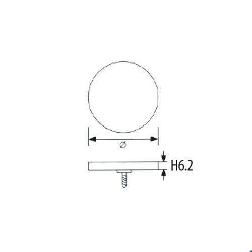 [SKUIMG]TD-04A2-25MM-SAT|TD-04A2-25MM-SAT_1.jpg|TAPITAS DECORATIVAS DE 25 MM.
