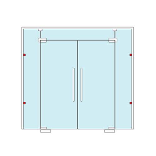 [SKUIMG]TD-117-SSS|CONECTOR SENCILLO VIDRIO MURO PARA FACHADAS. ACABADO SATINADO. (SE VENDE POR UNIDAD).