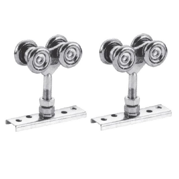 [SKUIMG]TD-G21|TD-G21.jpg|(1 PAR) GARRUCHAS 4R GALVANIZADAS P/ENTRADA CORREDIZA.360KG/PAR.RIEL 846/TRACK38 O RIEL 846/TRACK