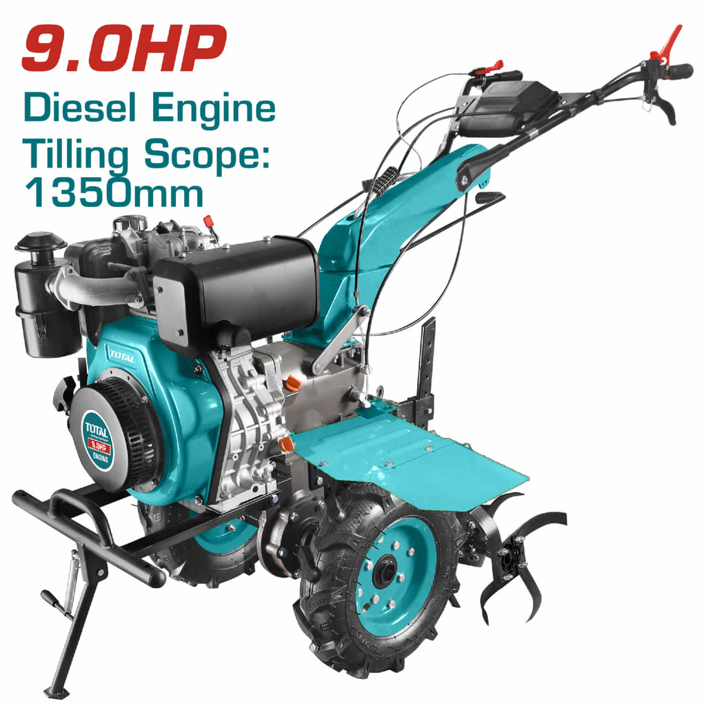 [SKUIMG]TDC13501|TDC13501.jpg|MOTO AZADA DIÉSEL PARA ARAR LA TIERRA CULTIVADOR 9HP ALCANCE DE LABRANZA 1350MM